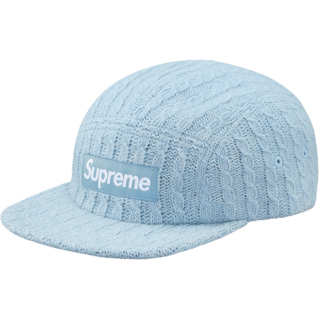 Fitted Cable Knit Camp Cap view 3